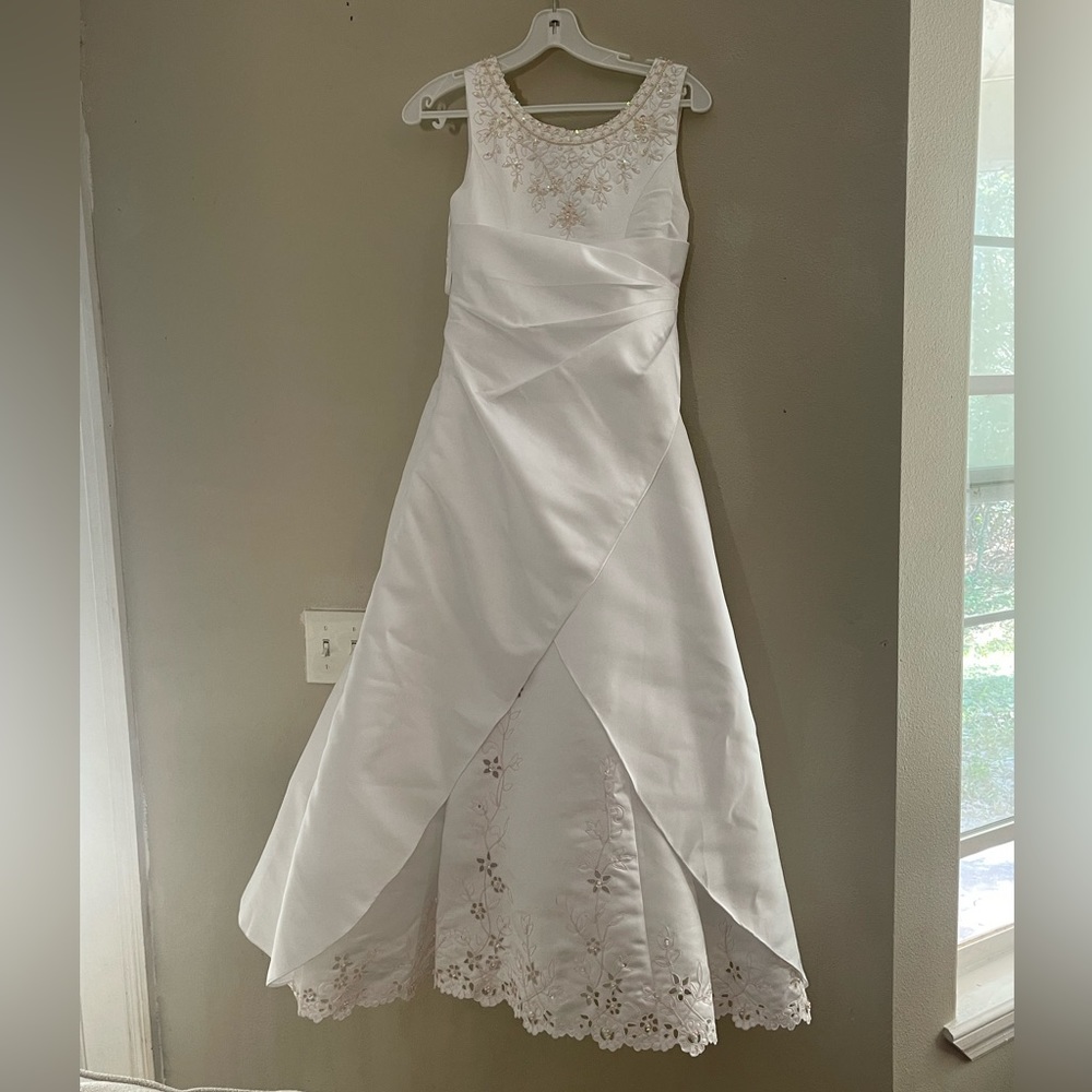 Girls Flower Girl, Holiday Dress, Halloween Bride Dress, Communion Dress